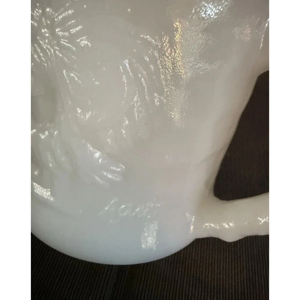 Vintage DC Comics BC GROG Anchor Hocking Milk Glass Mug Cup Johnny Hart